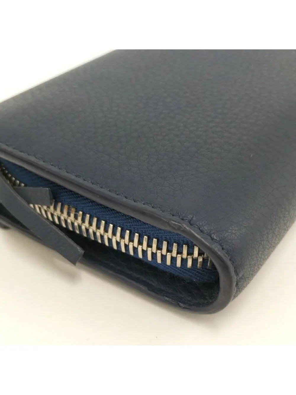 Balenciaga Paper Mani Bifold Wallet Leather Navy - Picture 6 of 10